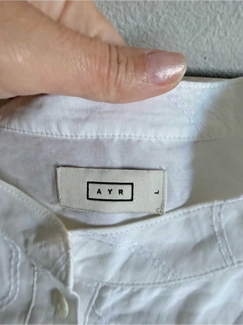 AYR The New Romantic white Embroidered blouse ballon bell sleeve Sz L